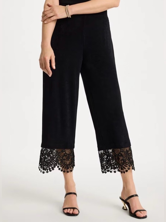 Ann Taylor Pants - ANN TAYLOR Lace Trim Cropped Pants